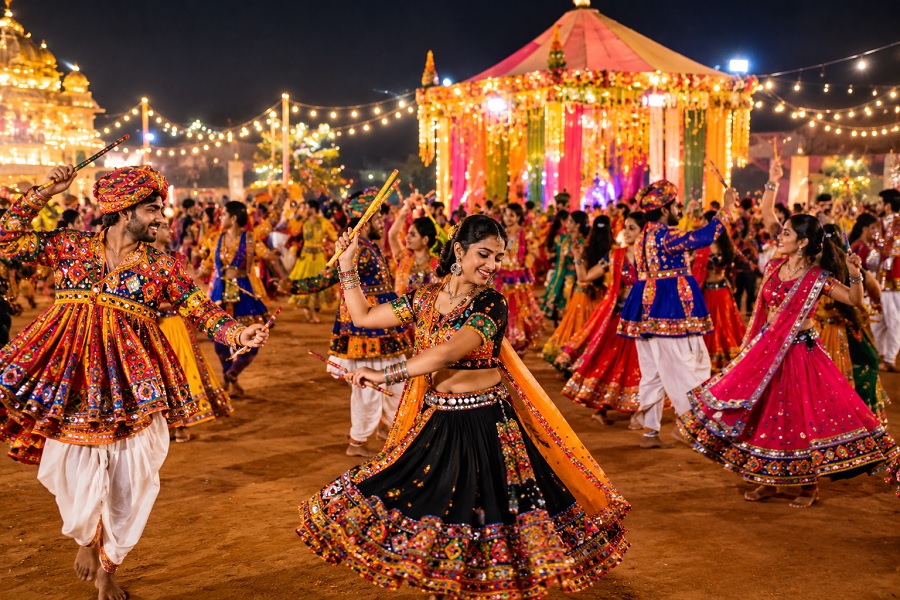 Navratri Tourism in India 2026: Best Cities for Garba, Dandiya and Festive Celebrations
